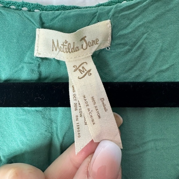 Matilda Jane Down In The Valley Maxi Dress Women’s Medium Green Boho Prairie - Picture 5 of 12